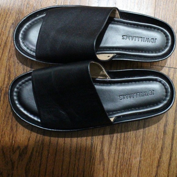 JD Williams Shoes | Jd Williams Leather Slip On Sandals Size 8 Us | Poshmark